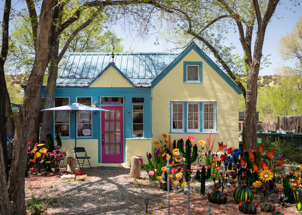 Colorful house in Madrid, New Mexico