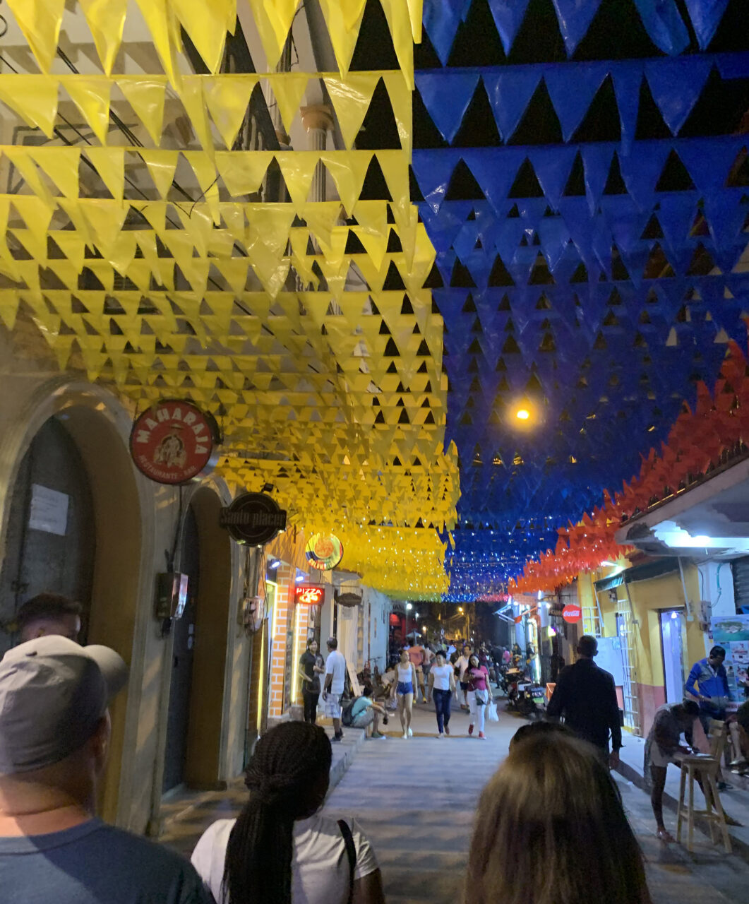 Getsemani at night Cartagena