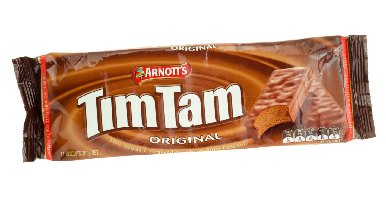Packets of Arnott's original Tim Tams